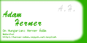 adam herner business card